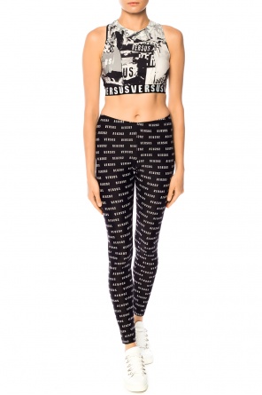 Legginsy z nadrukowanym logo, zdjęcie 2 Legginsy z nadrukowanym logo od Versace Versus